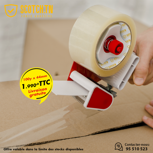 Scotch transparent 100y*44mm (carton de 36)