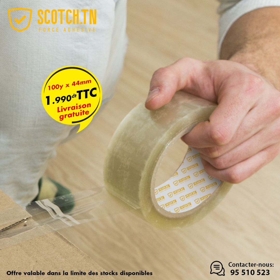 Scotch transparent 100y*44mm (carton de 36)