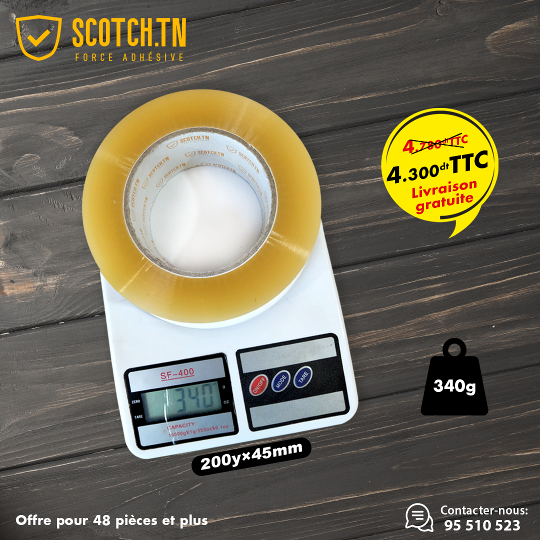Scotch transparent 200y*45mm (carton de 24)